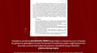 MHP'li Vekil Ersoy, Erciyes Üniversitesi Sağlık Personelinin Ücret Sorunlarını Çözüme Kavuşturdu