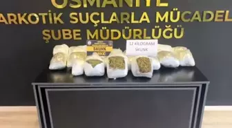 Osmaniye'de Uyuşturucu Operasyonu: 12 Kilogram Skunk Ele Geçirildi