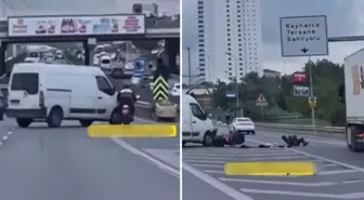 Tırın altında kalmaktan son anda kurtuldu