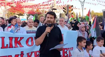 Van'da Küresel Sumud Filosu'na Destek Basın Açıklaması