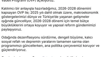Cumhurbaşkanı Yardımcısı Cevdet Yılmaz'dan Orta Vadeli Program açıklaması