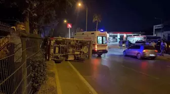 Gazipaşa'da Kamyonet Devrildi: 2 Yaralı
