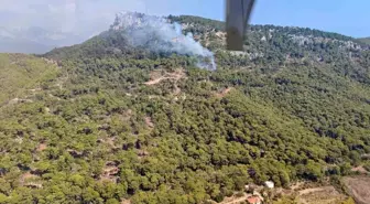 Antalya'da Orman Yangınına Havadan ve Karadan Müdahale