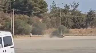 Drift Yapan Sürücü Jandarma Tarafından Yakalandı