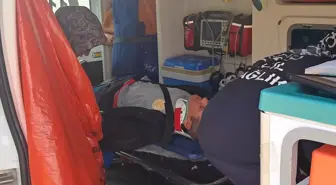 Çöp kamyonu direğe çarptı, temizlik görevlisinin kolu koptu