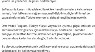 İletişim Başkanı Duran: 'Orta Vadeli Program, Türkiye Yüzyılı vizyonuyla uyumlu yol haritasıdır'