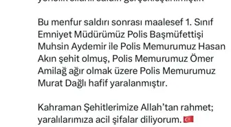 İzmir'de Polis Merkezine Silahlı Saldırı: 2 Polis Şehit Oldu