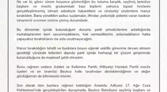 CHP'den İstifa Eden Beykoz Belediye Başkan Vekili Açıklamalarda Bulundu