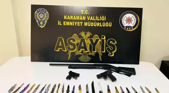 Karaman'da Uyuşturucu ve Silah Operasyonu: 7 Tutuklama!