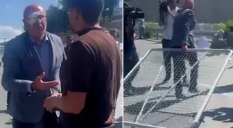 Mahmut Tanal gözü bandajlı halde polis barikatlarını yıktı