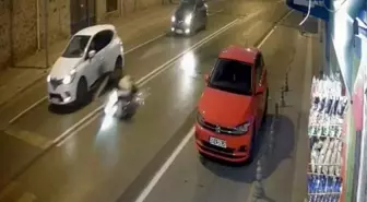 Tekirdağ'da Yağ Dökülen Cadde Kazaya Sebep Oldu