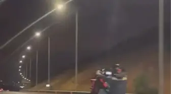 Motosiklet Sürücülerinin Tehlikeli Tek Teker Yolculuğu Kameralarda