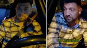 Polis memurunun çarptığı taksinin şoförü dişli çıktı