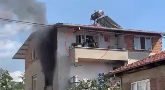 İznik'te Yangında Mahsur Kalan Kadın Kurtarıldı