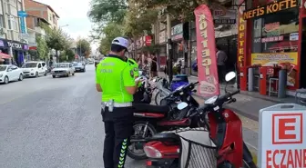 Çorum'da Motosiklet Denetimlerinde 20 Araç Trafikten Men Edildi