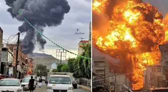 İsrail'in vurduğu Sana'da sokaklar cehennem yeri