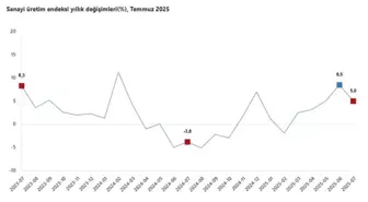 TÜİK, Temmuz 2025 Sanayi Üretimini Açıkladı: Yıllık Yüzde 5 Artış
