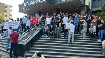 Buca Belediyesi'nde İşçiler Eyleme Devam Ediyor