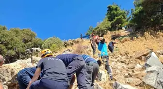 Aydın'da Uçurumdan Düşen Adam Kurtarıldı