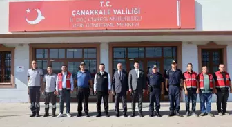 Çanakkale Valisi Toraman Düzensiz Göçmen Merkezinde İncelemelerde Bulundu