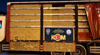 Adana'da 9 Milyon TL Değerinde Kaçak Makaron ve Tütün Ele Geçirildi