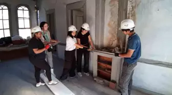 Avrupa Miras Gönüllüleri Mudurnu'da İlk Projelerine Başladı