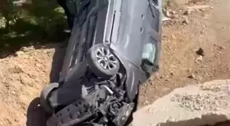 İznik'te Kamyonet Tarlaya Uçtu, Sürücü Hava Yastığı sayesinde Kurtuldu
