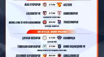 Trendyol Süper Lig'de 7-16. hafta programları açıklandı