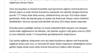 Cumhurbaşkanı Yardımcısı Yılmaz: Cari Açık 2025'te %1,4 Olacak