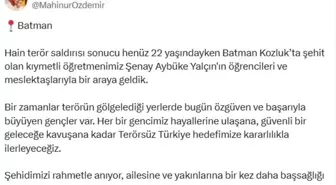 Bakan Göktaş, Şehit Öğretmen Şenay Aybüke Yalçın'ın Öğrencileriyle Bir Araya Geldi
