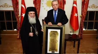 Erdoğan, Kudüs Patriği'ni Kabul Etti