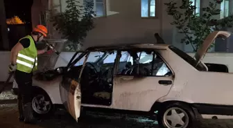 Edirne'de Park Halindeki Otomobil Yangın Çıkardı