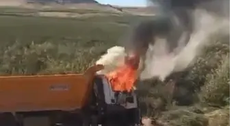 Diyarbakır'da Kamyon Yangınında Şoför Hayatını Kaybetti