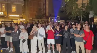 Milli Takım Final Mücadelesi Galata Kulesi'nde Yansıtıldı