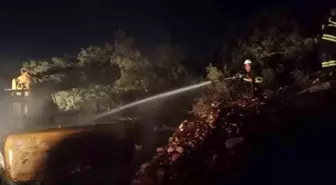 Hatay'da İş Makinesinde Çıkan Yangın Kontrol Altına Alındı