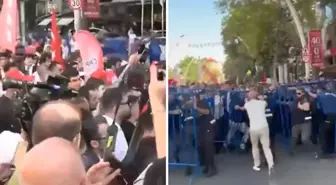 CHP mitinginde arbede! Polis gazla müdahale etmek zorunda kaldı, 6 kişi gözaltına alındı