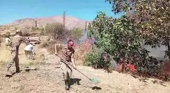 Diyarbakır'ın Çüngüş ilçesinde yangın paniği