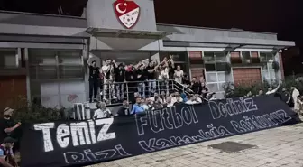 Büyük protesto: Trabzonspor taraftarı, TFF binasına gitti