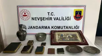 Nevşehir'de 12 Parça Tarihi Eser Ele Geçirildi
