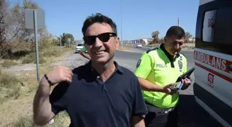 Aksaray'da Sulama Kanalına Uçan Otomobilin Sürücüsü Hafif Yaralı