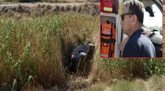 Sulama kanalına düşen otomobilin sürücüsü: Tavus kuşu gibi uçtum