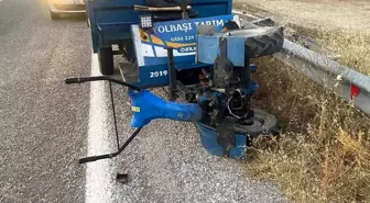 Bitlis'te Tarım Aracı Devrildi: 1 Yaralı