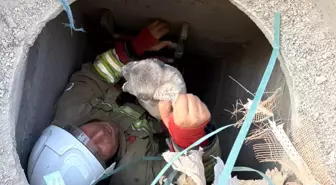 Hatay'da Yavru Köpek 5 Metrelik Kuyuya Düştü, İtfaiye Kurtardı
