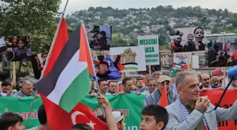 Zonguldak'ta Sumud Filosu'na Destek Yürüyüşü