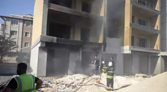 Hatay'da İnşaat Halindeki Binada Yangın Çıktı