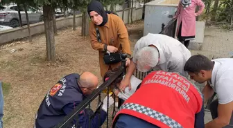 Korkuluk Demirlerine Sıkışan Öğrenci İtfaiye Tarafından Kurtarıldı