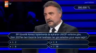 BM Güvenlik Konseyi toplantısında da açıklanan UNICEF verilerine göre, Ekim 2023'ten beri Gazze'de İsrail tarafından her gün katledilen çocuk sayısı..