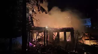 Mudurnu'daki Tarihi Keyvanlar Konağı Yangında Kullanılamaz Hale Geldi