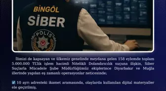 Bingöl Merkezli Dolandırıcılık Operasyonu: 9 Gözaltı, 4 Tutuklama
