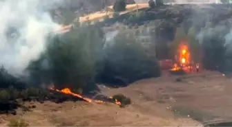 Elazığ'da Kırsal Alanda Yangın, Müdahale Sürüyor